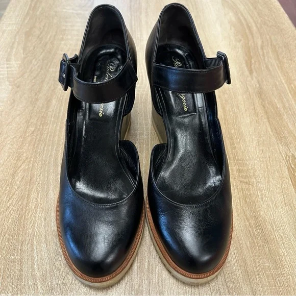 Robert Clergerie Black Wedges - Picture 2 of 11